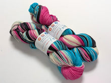 Load image into Gallery viewer, Zombie Knitter on superwash BFL/nylon sock yarn.
