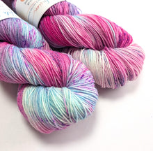 Load image into Gallery viewer, Frankenskein on superwash BFL/nylon sock yarn.
