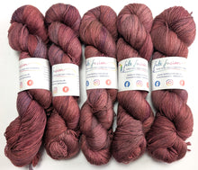 Load image into Gallery viewer, Frankenskein on baby camel/silk 4ply/fingering weight yarn.
