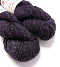 Load image into Gallery viewer, Void on a Superwash Merino/Nylon/Sparkle sock yarn.
