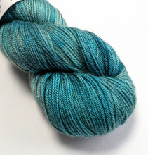 Load image into Gallery viewer, Turquoise skein of yarn on a white background

