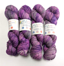 Load image into Gallery viewer, Frankenskein on superwash merino/cashmere/nylon DK yarn.
