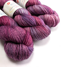 Load image into Gallery viewer, Frankenskeins on superwash BFL/silk 4ply/fingering weight.
