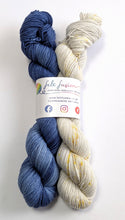 Load image into Gallery viewer, Starlight set on SW merino/nylon sock yarn. 2 x 50g.
