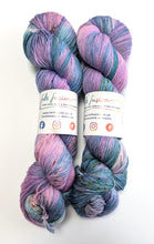 Load image into Gallery viewer, Frankenskeins on superwash merino/nylon/sparkle sock yarn.
