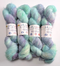 Load image into Gallery viewer, Sea Foam on alpaca silk sparkle laceweight yarn - 50g
