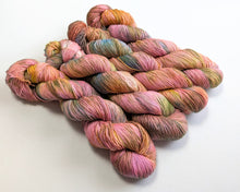 Load image into Gallery viewer, Frankenskein on superwash merino singles 4ply yarn.
