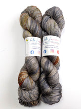 Load image into Gallery viewer, Mordor, on baby camel/silk 4ply/fingering weight yarn.
