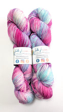 Load image into Gallery viewer, Frankenskein on superwash BFL/nylon sock yarn.
