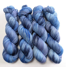 Load image into Gallery viewer, Dusty Blue Jeans, on various bases.

