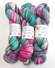 Load image into Gallery viewer, Frankenskeins on superwash merino/nylon 'zebra' DK.
