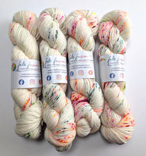 Load image into Gallery viewer, Four skeins of multicolored yarn with &#39;Felt Fusion&#39; labels on a light gray background
