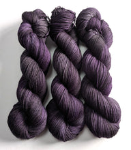 Load image into Gallery viewer, Three skeins of purple yarn on a white background
