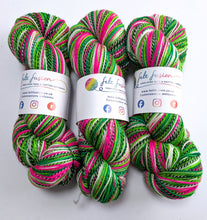 Load image into Gallery viewer, Three skeins of multicolored yarn with 'Felt Fusion' labels on a white background
