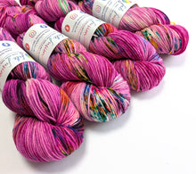 Load image into Gallery viewer, Wild Thing on superwash Merino crazy 8 DK.

