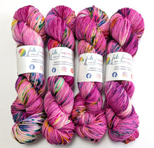 Load image into Gallery viewer, Wild Thing on superwash Merino crazy 8 DK.
