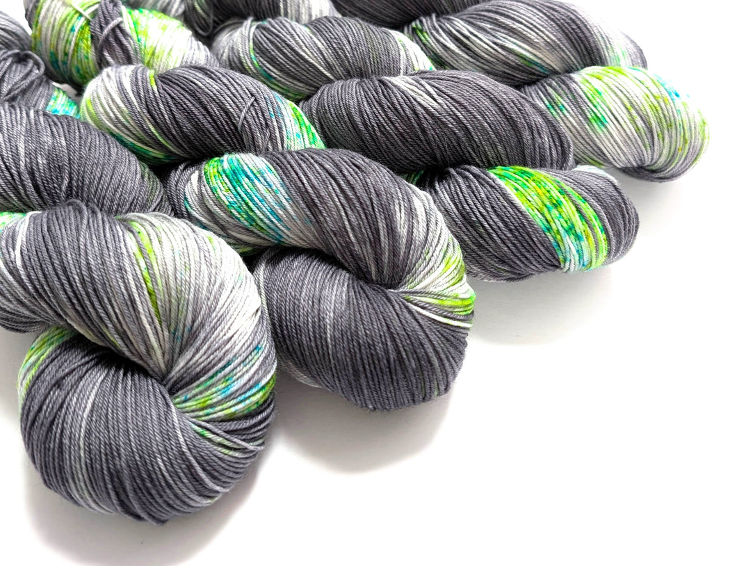 Oathbreakers on superwash merino/nylon sock yarn.