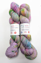 Load image into Gallery viewer, Chuffed To Bits on 100% llama 4ply/fingering weight yarn.

