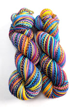 Load image into Gallery viewer, Two skeins of multicoloured yarn.
