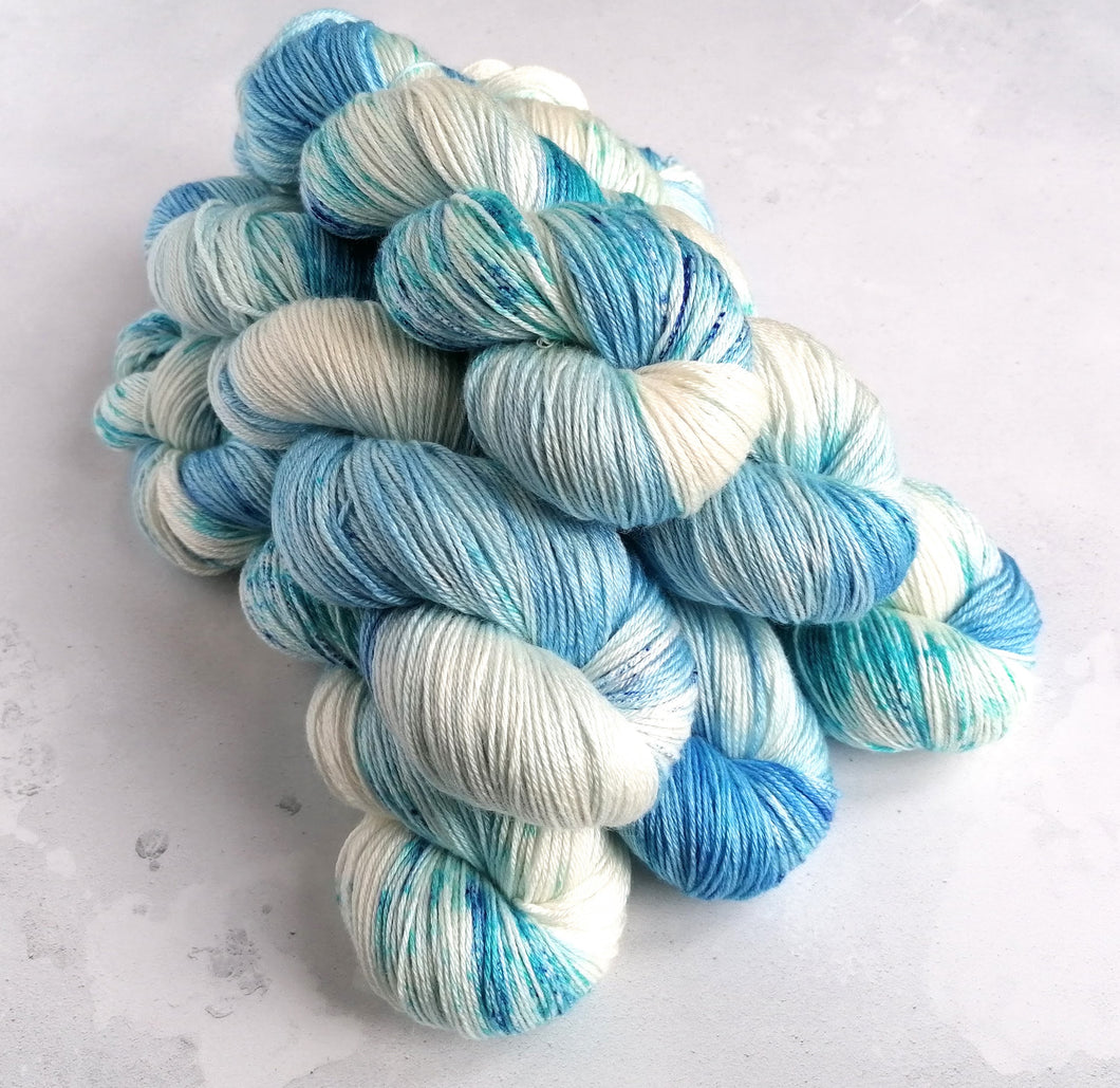 Will o' the Wisp on superwash BFL/silk 4ply