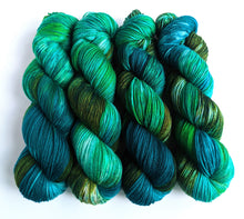 Load image into Gallery viewer, Grow Up on superwash merino/cashmere/nylon sock yarn.
