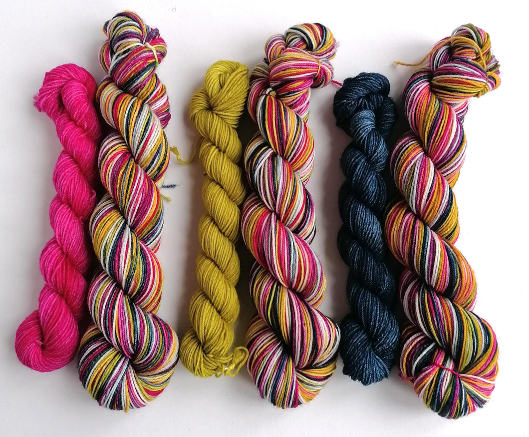 Heart On Your Sleeve sock set, on superwash merino/nylon sock yarn. freeshipping - Felt Fusion
