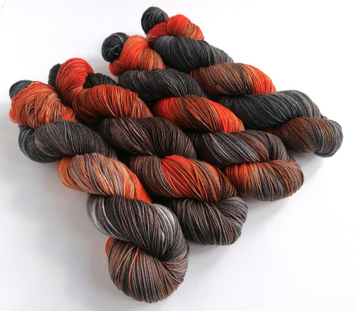 Ember Cliffs on superwash merino/nylon sock yarn. freeshipping - Felt Fusion