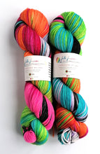 Load image into Gallery viewer, Hair Up!, hand dyed on superwash merino/nylon/sparkle DK. freeshipping - Felt Fusion
