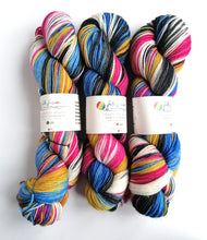 Load image into Gallery viewer, They&#39;re Charging for Brewskies hand dyed on superwash merino/nylon/sparkle sock yarn. freeshipping - Felt Fusion

