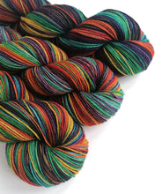 Load image into Gallery viewer, Blackbow, hand dyed on superwash merino/yak/nylon sock yarn. freeshipping - Felt Fusion
