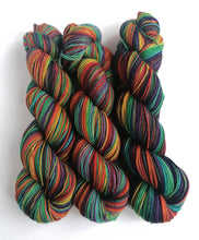 Load image into Gallery viewer, Blackbow, hand dyed on superwash merino/yak/nylon sock yarn. freeshipping - Felt Fusion
