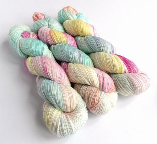 Mermaid on a superwash merino/nylon/sparkle sock yarn. freeshipping - Felt Fusion
