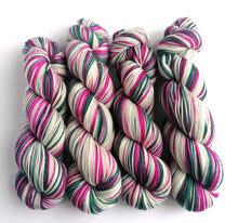 Load image into Gallery viewer, Sugar Plum on superwash merino/cashmere/nylon sock yarn. freeshipping - Felt Fusion
