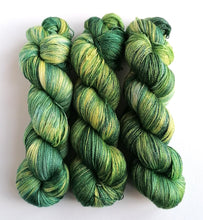 Load image into Gallery viewer, Greens, hand dyed on superwash merino/silk lace weight. freeshipping - Felt Fusion
