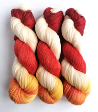 Load image into Gallery viewer, Scarlet Elf on superwash merino/bamboo 4ply/fingering weight. freeshipping - Felt Fusion
