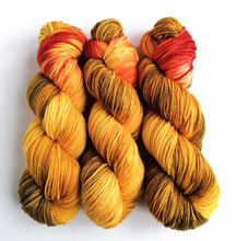 Load image into Gallery viewer, Smaug, hand dyed on Superwash Merino worsted. freeshipping - Felt Fusion
