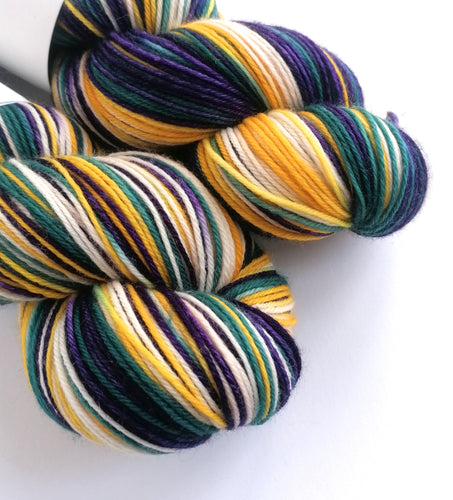 Yule on superwash merino/cashmere/nylon sock yarn. freeshipping - Felt Fusion