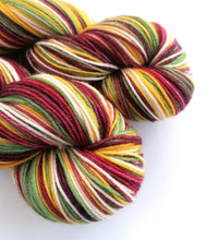 Load image into Gallery viewer, Vintage Christmas on superwash merino/cashmere/nylon sock yarn. freeshipping - Felt Fusion
