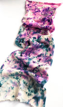 Load image into Gallery viewer, Hand dyed sparkle sock yarn blank - pinks, teal and grey .
