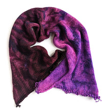 Load image into Gallery viewer, Hand dyed double sock yarn blank - pinks and purples.
