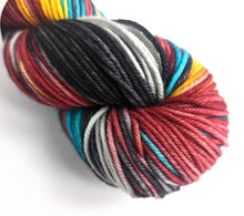 Load image into Gallery viewer, Mistral on superwash merino/cashmere/nylon DK yarn.
