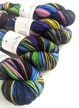Load image into Gallery viewer, Celestial, hand dyed on a British wool sock yarn.
