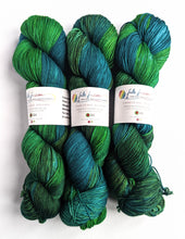 Load image into Gallery viewer, Grow Up, on superwash merino/nylon sock yarn.
