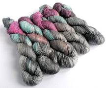 Load image into Gallery viewer, Dream Dangerously on superwash merino/silk singles 4ply/fingering weight. freeshipping - Felt Fusion
