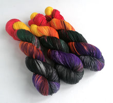 Load image into Gallery viewer, Flanders Fields on superwash merino/nylon sock yarn.
