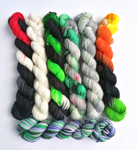 Halloween mini skeins. 7 x 20g freeshipping - Felt Fusion