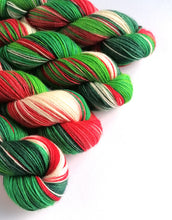 Load image into Gallery viewer, Holly Jolly Christmas on non-superwash BFL 4ply. freeshipping - Felt Fusion
