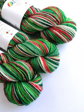 Load image into Gallery viewer, Holly Jolly Christmas on superwash merino singles 4ply/fingering weight. freeshipping - Felt Fusion
