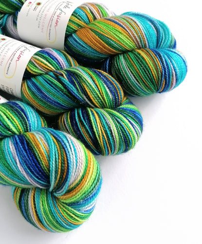 Nereid on a Superwash Merino/Nylon/Sparkle sock yarn. freeshipping - Felt Fusion