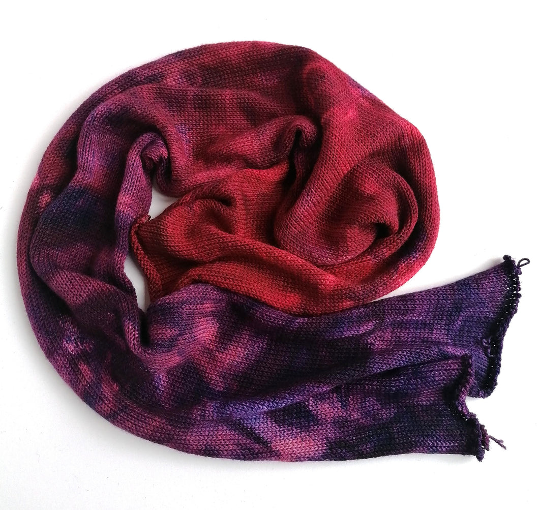 Deep purple and red gradient sock yarn blank. freeshipping - Felt Fusion